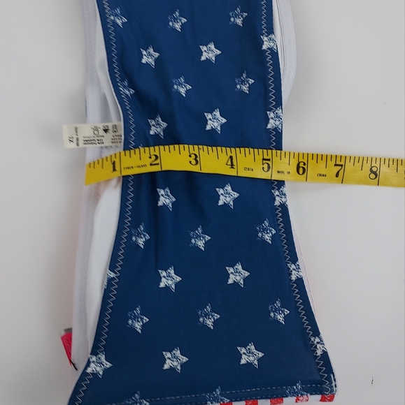 NWT Patriotic Bikini Top Strapless Size 1X 85% Polyester 15% Spandex - Picture 3 of 10